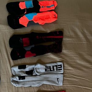 Nike elite and Lebron athletic socks.